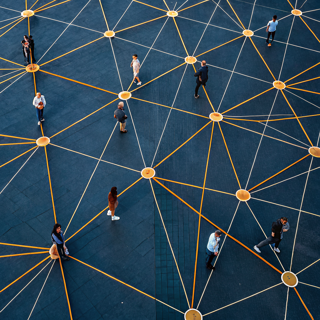 AI agent network visualization